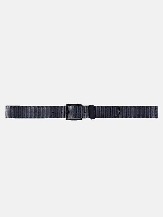 emilio adani Herren Ledergürtel Blau 30691