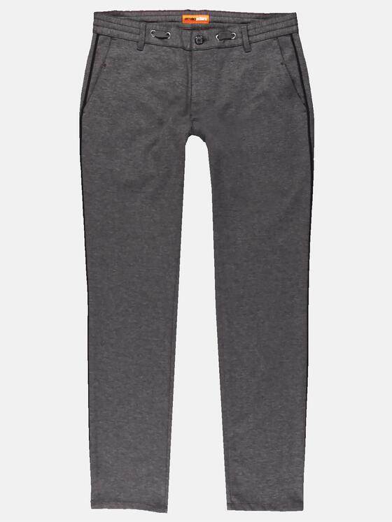 emilio adani Herren Jersey Hose im Retrodesign Grau 30333