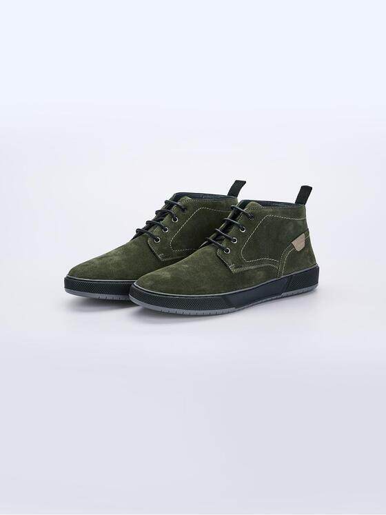engbers Herren Boots aus Leder Grün 37442