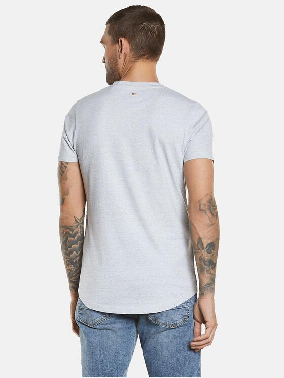 emilio adani Herren T-Shirt gestreift Grau 34548