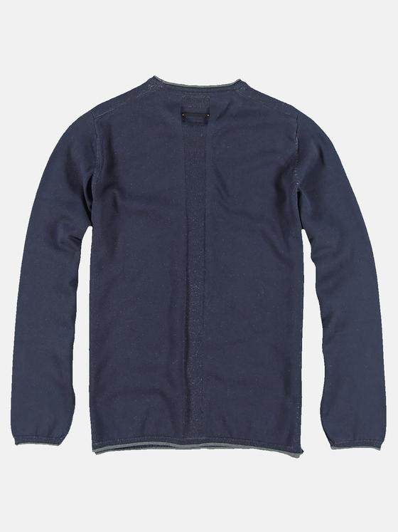 emilio adani Herren Rundhals Pullover Blau 31007