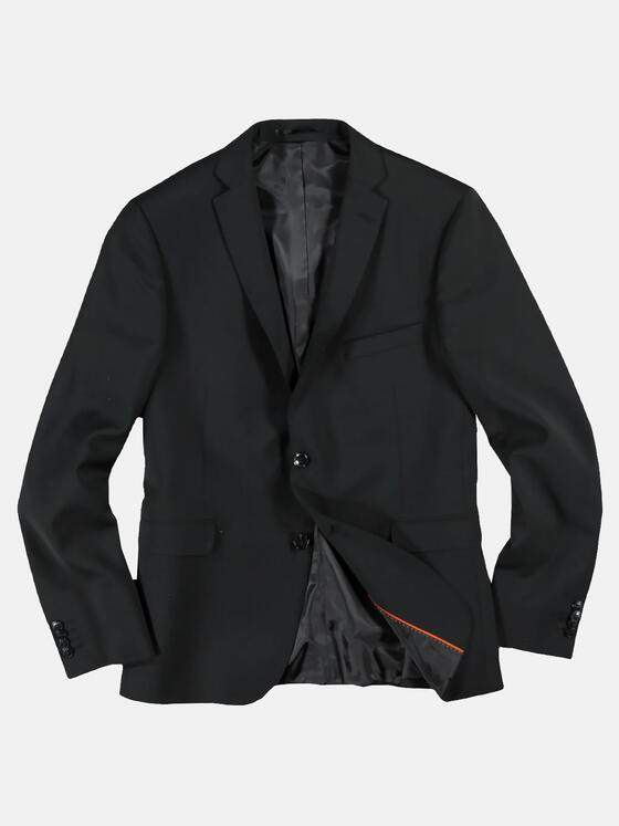 emilio adani Herren schlankes Business-Sakko Schwarz 29287