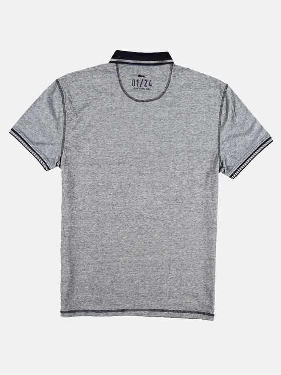 engbers Herren Sportives Poloshirt mit Badge Indigoblau 29225