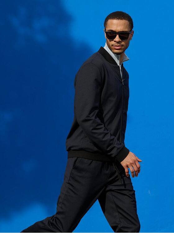 emilio adani Herren Anzug-Sakko slim fit Saphirblau 38438