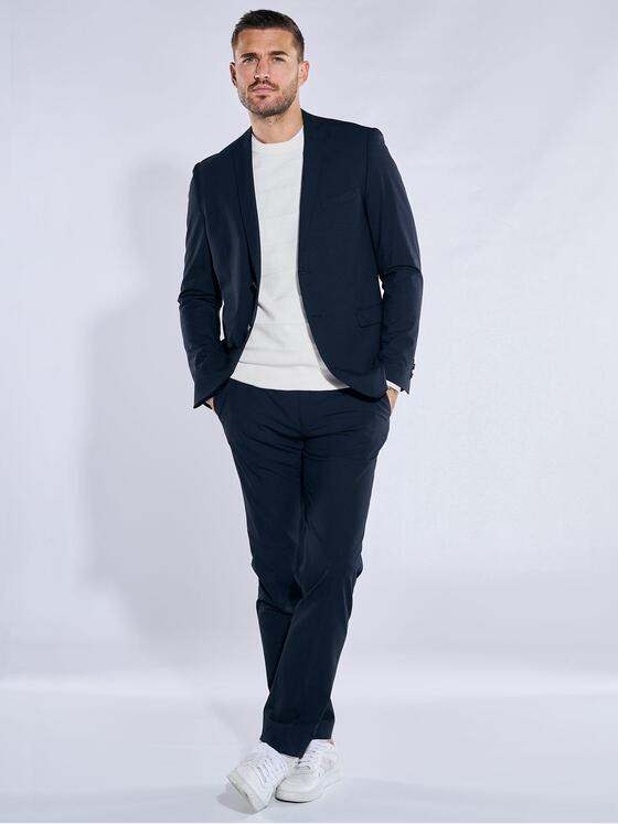 emilio adani Herren Anzug-Sakko slim fit Blau 37372