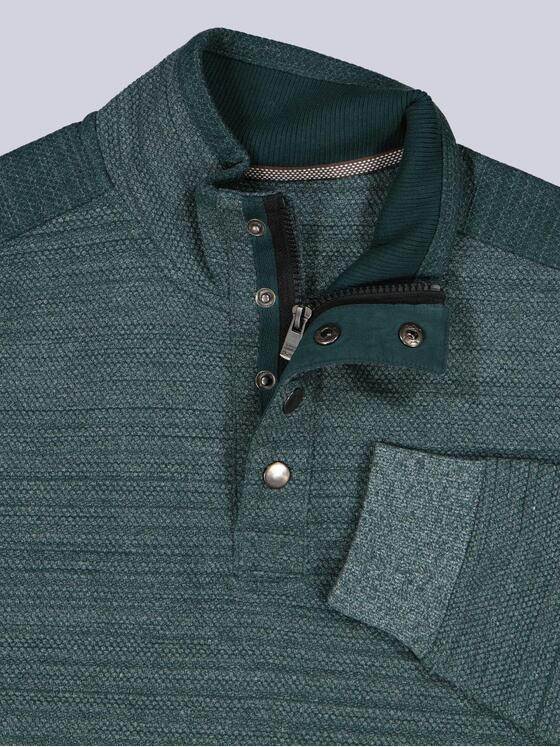 engbers Herren Sweatshirt mit Stehkragen Petrolblau 38181