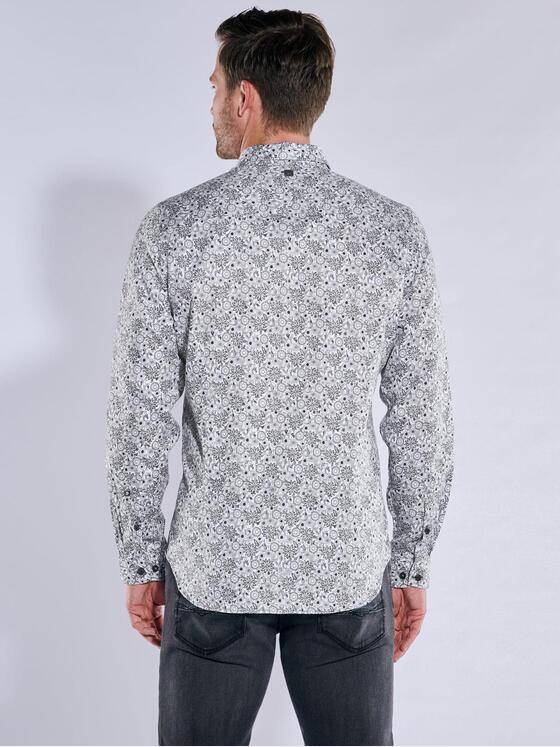 ENGBERS GERMANY Herren Langarm-Hemd in edler Satin-Warenqualität Grau 37625