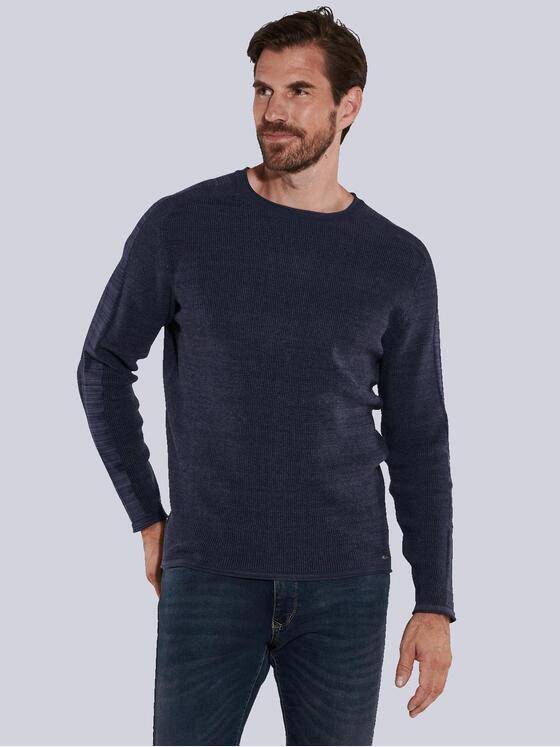engbers Herren Pullover uni Blau 36098