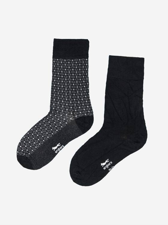 engbers Herren Socke gemustert Schwarz 37817