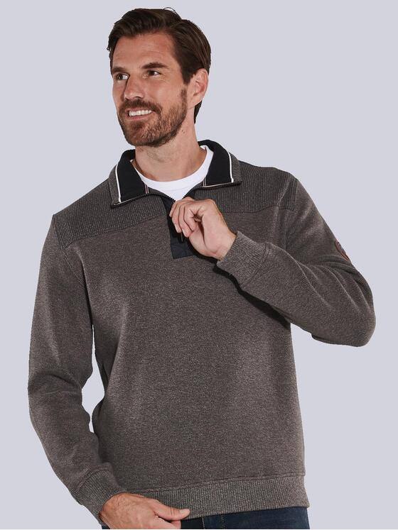 engbers Herren Sweatshirt uni Braun 35650