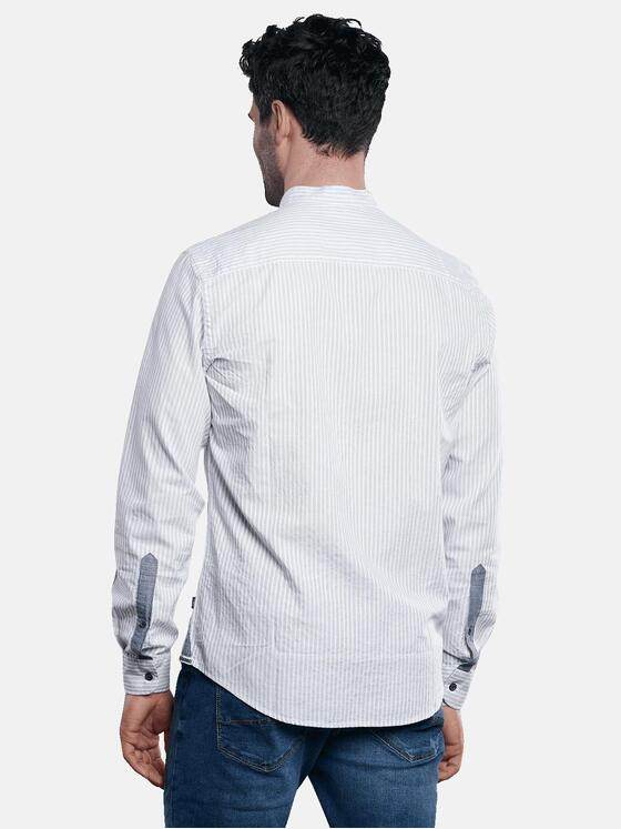 engbers Herren Baumwollhemd im Streifendesign Blau 31297