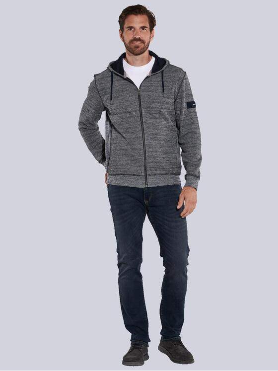 engbers Herren Sweatjacke mit Kapuze Blau 35645