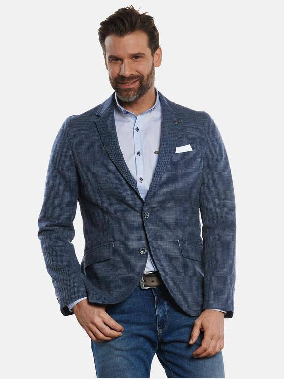 engbers Herren Sakko gemustert Saphirblau 32186