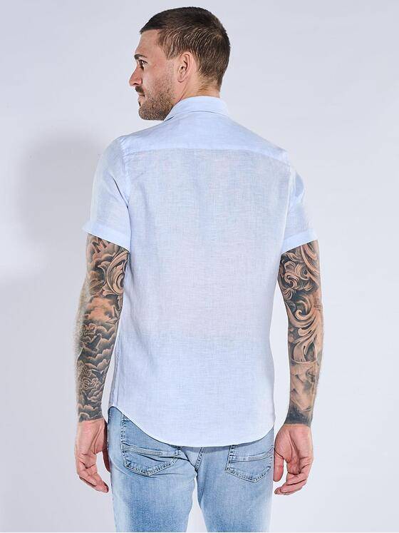 emilio adani Herren Hemd uni Hellblau 40676