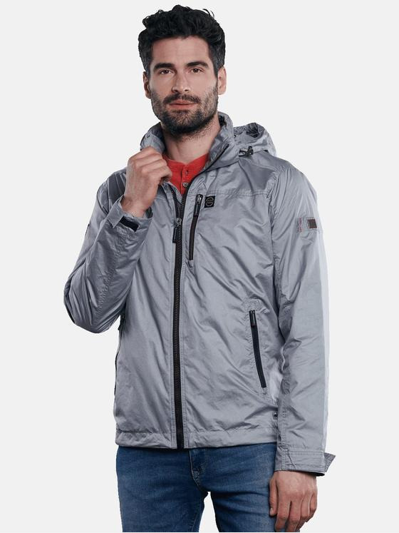 engbers Herren Outdoor-Jacke mit abnehmbarer Kapuze Hellgrau 31026