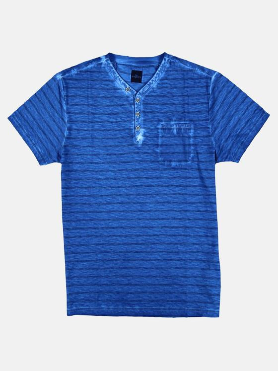 engbers Herren Henley T-Shirt Tuerkis 29240