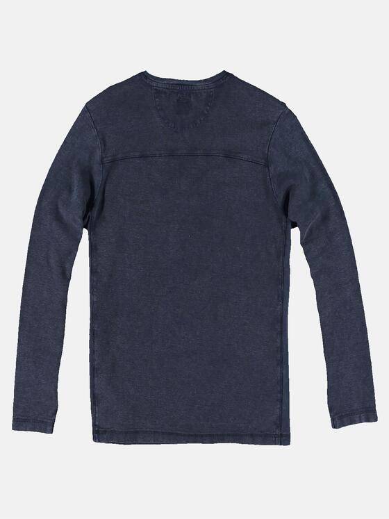engbers Herren Lässiges Henley Shirt Saphirblau 30277