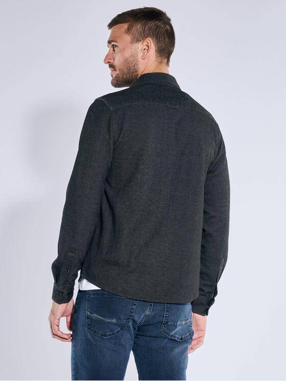 emilio adani Herren Poloshirt langarm Schwarz 39580