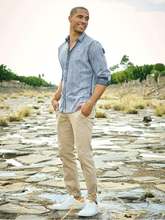 engbers Herren Sweatshirt mit Stehkragen Grasgruen 34349