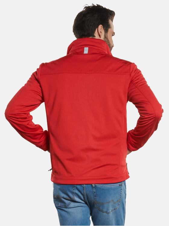 engbers Herren Steppjacke im Materialmix Feuerrot 32578