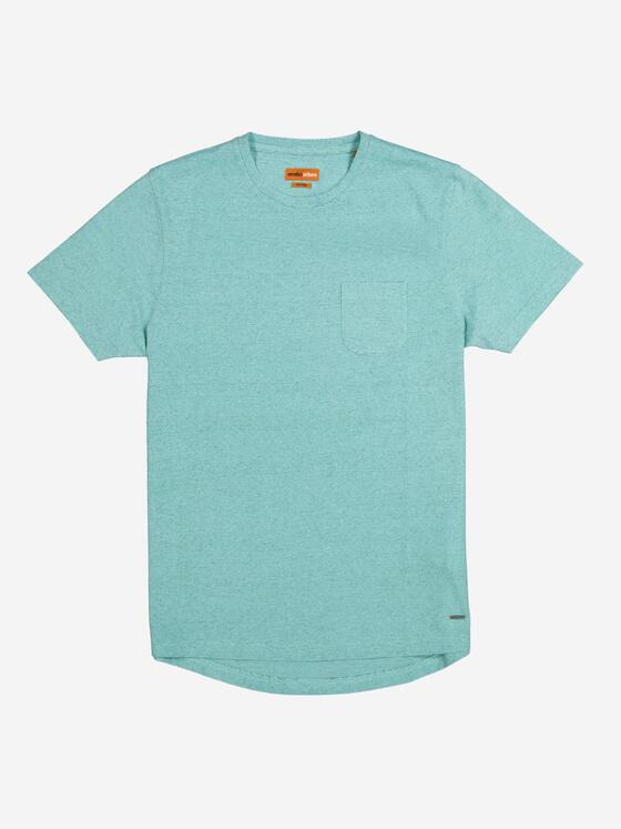 emilio adani Herren T-Shirt meliert Türkis 36831