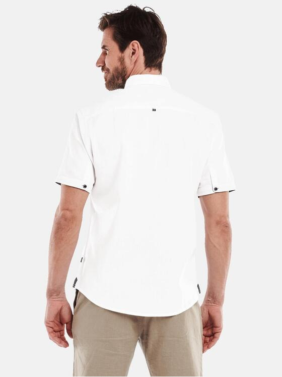 engbers Herren Kurzarm-Hemd uni Weiß 35141