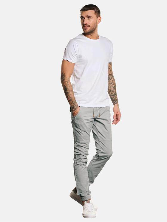 emilio adani Herren Hose mit Tunnelzug Grau 32755