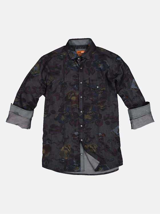 emilio adani Herren Hemd langarm Anthrazit 32825