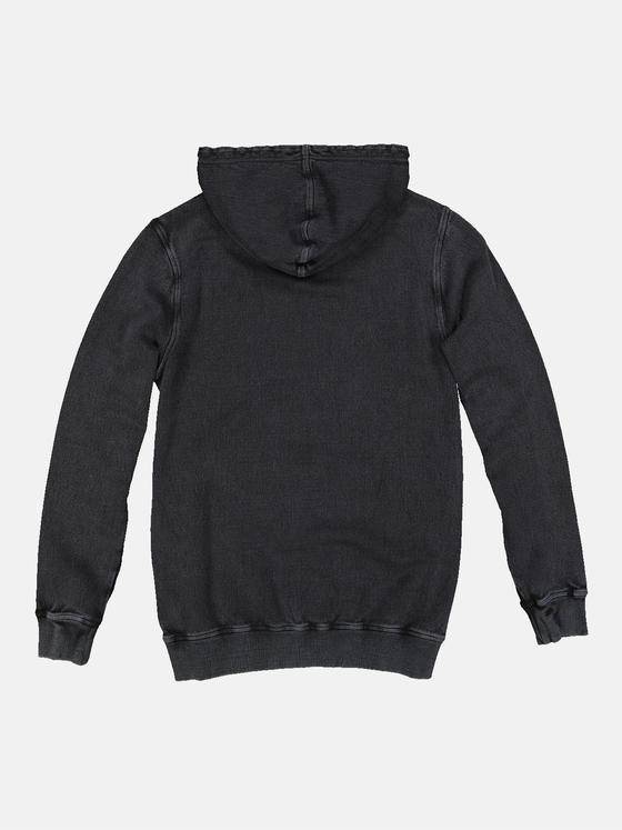 emilio adani Herren Sweatshirt mit Kapuze Schwarz 34108