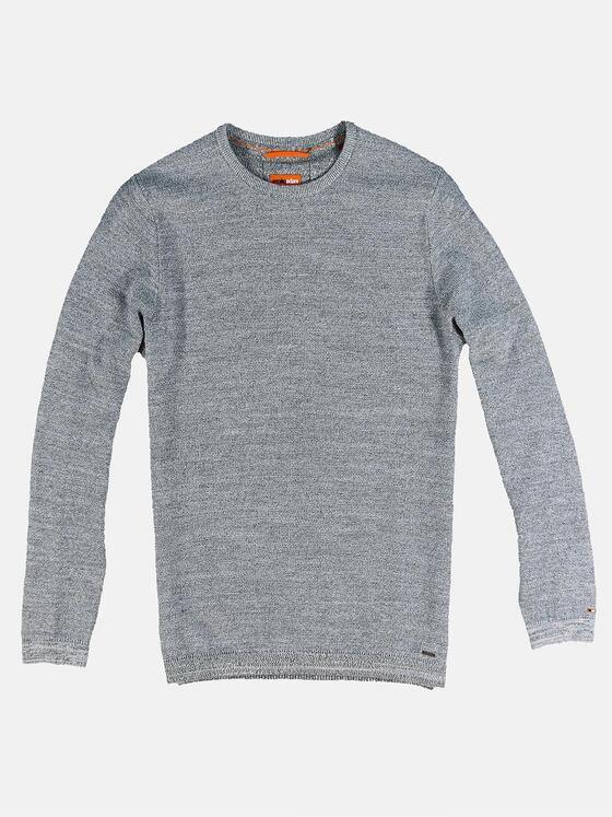 emilio adani Herren Pullover Rundhals Grau 32071