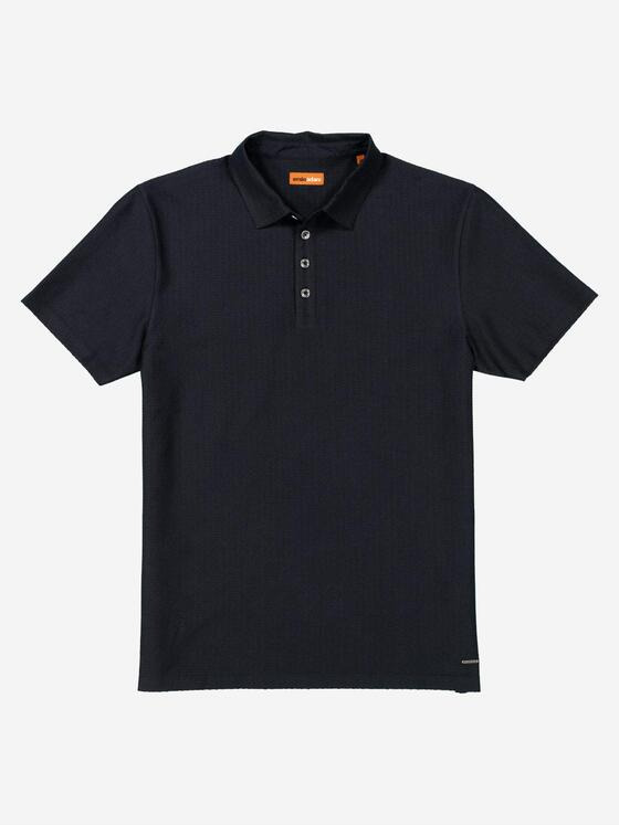 emilio adani Herren Polo-Shirt strukturiert Schwarz 37293