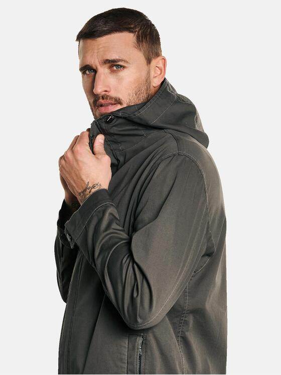 emilio adani Herren Parka aus Baumwolle Grün 32586