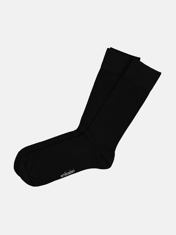 emilio adani Herren Socken uni Schwarz 35712
