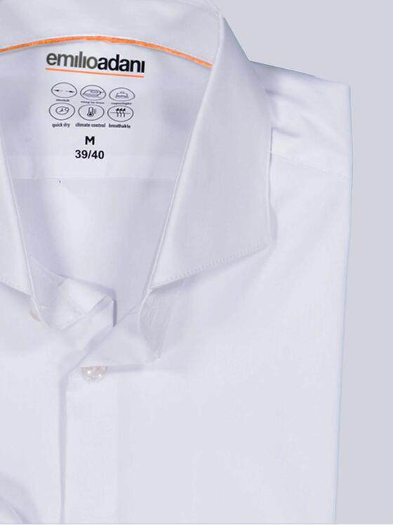 emilio adani Herren Performance Hemd "My Favorite" weiß Reinweiss 38000