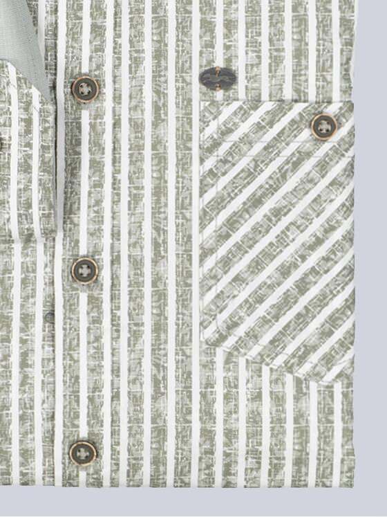 engbers Herren Langarm-Hemd slim fit Grün 36877