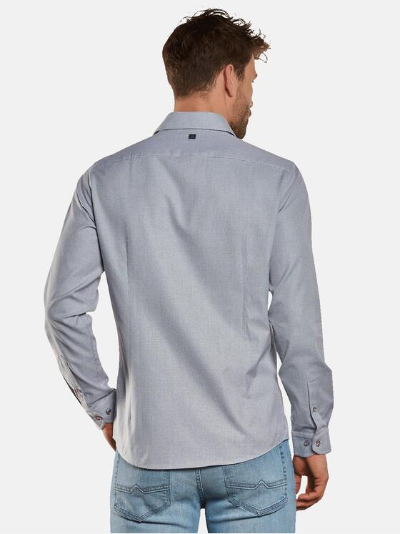 ENGBERS GERMANY Herren Dezent gemustertes Hemd Grau 30939