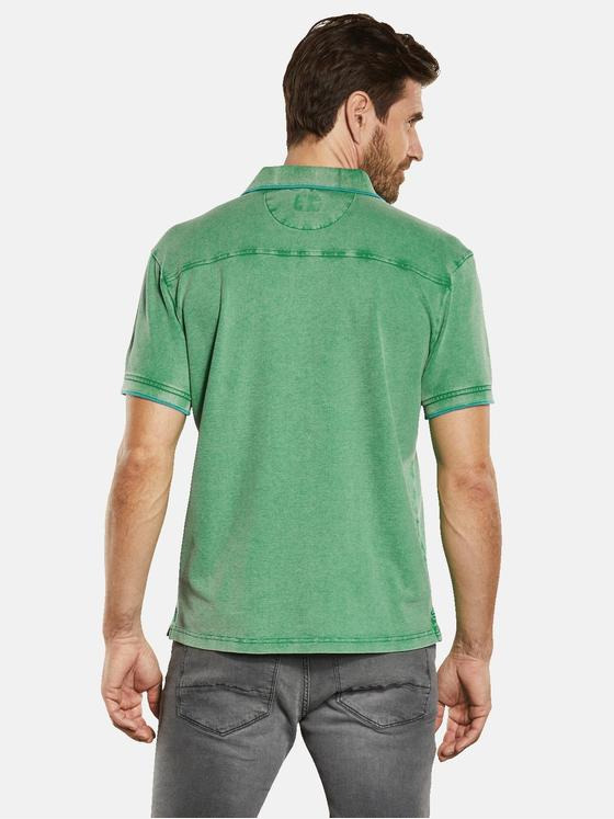engbers Herren Polo-Shirt uni Grün 34328