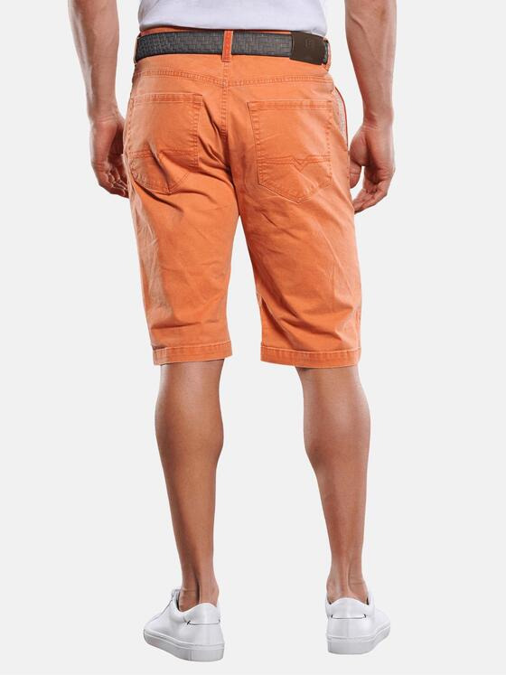 engbers Herren Doppelt gefärbte Shorts mit komfortablem Elasthananteil Mandarinorange 29827