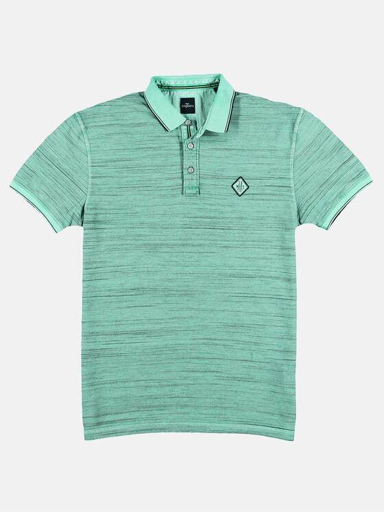 engbers Herren Poloshirt in melierter Optik Mint 29787