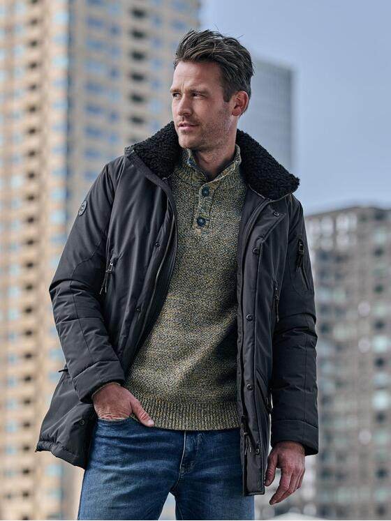 engbers Herren Funktionsjacke mit abnehmbarer Kapuze Schwarz 37450