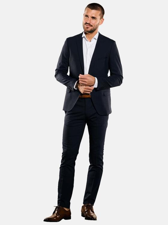 emilio adani Herren Anzug-Sakko slim fit Blau 35384