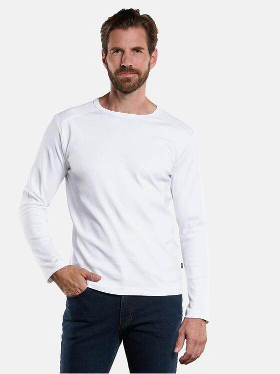 engbers Herren Langarm-Shirt "My Favorite" organic Weiß 36286
