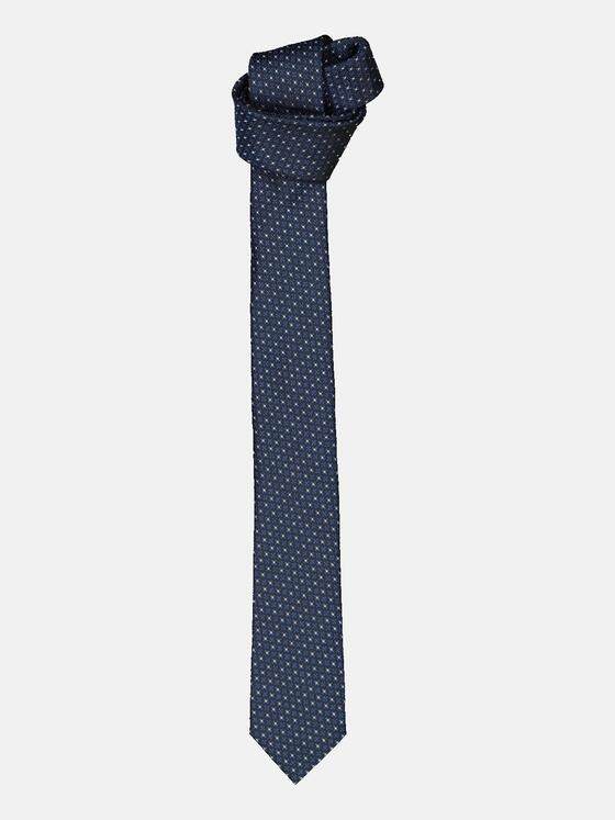 emilio adani Herren Krawatte gemustert Blau 35758