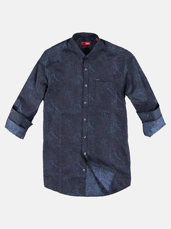 emilio adani Herren Hemd langarm Blau 30868