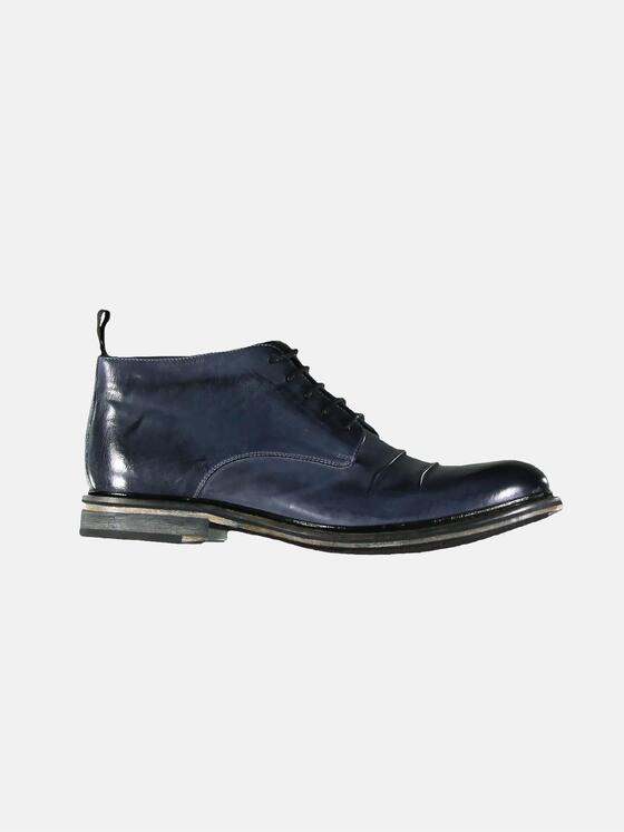 emilio adani Herren hochwertiger Mid-Cut Boot Blau 30304