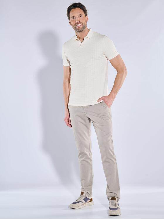 engbers Herren Polo-Shirt aus reiner Baumwolle Beige 38449