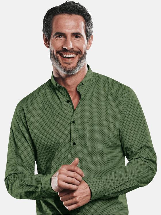 engbers Herren Comfort-Stretch-Hemd Limonengelb 31274