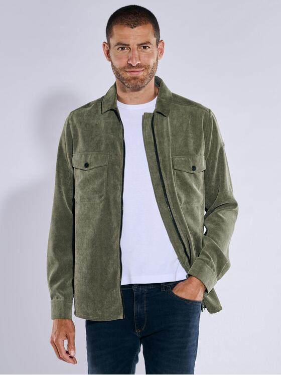 engbers Herren Overshirt uni Grün 37603