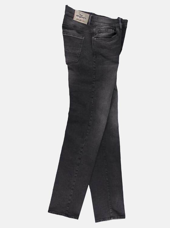 engbers Herren Softe High Stretch Denim mit gerader Passform Schwarz 29790