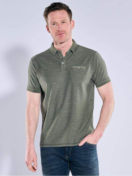 engbers Herren Polo-Shirt strukturiert Oliv 38981